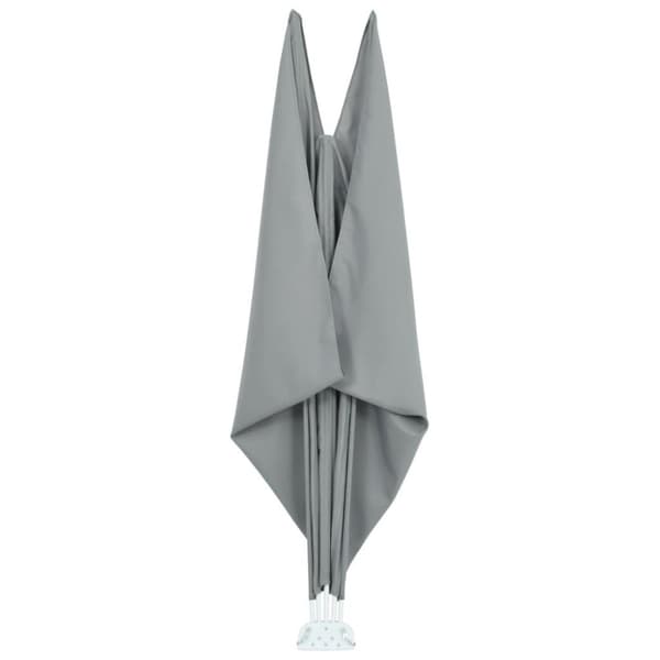 vidaXL Sammenleggbar sidemarkise for terrasse grå 240x160 cm