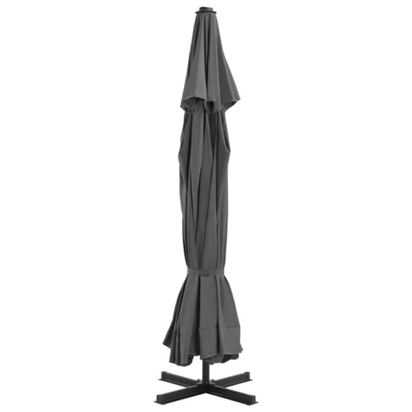 vidaXL Parasoll med aluminiumsstang 500 cm antrasitt
