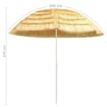 Miniatyrbilde 5 av 5: vidaXL Strandparasoll naturell 300 cm Hawaii-stil
