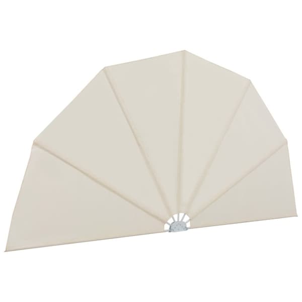 vidaXL Sammenleggbar sidemarkise for terrasse krem 200 cm