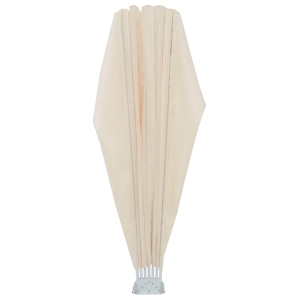 vidaXL Sammenleggbar sidemarkise for terrasse krem 200 cm