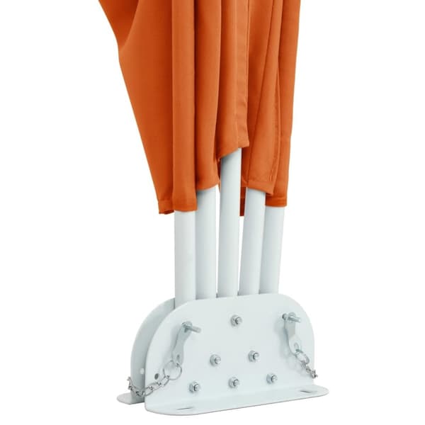 vidaXL Sammenleggbar sidemarkise for terrasse terrakotta 240x160 cm