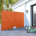 Miniatyrbilde 1 av 9: vidaXL Sammenleggbar sidemarkise for terrasse terrakotta 240x160 cm