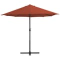 Miniatyrbilde 3 av 8: vidaXL Parasoll med aluminiumsstang 460x270 cm terrakotta