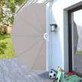 Miniatyrbild 3 av 9: vidaXL Sidomarkis för terrass gräddvit 160 cm