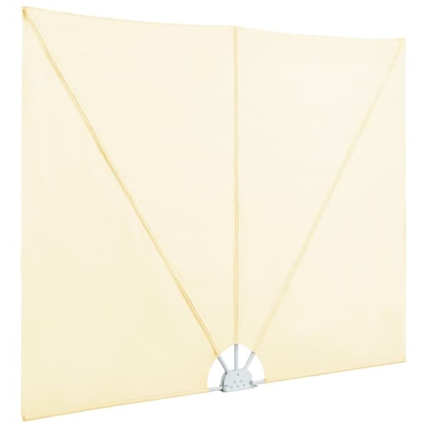 vidaXL Sidomarkis för terrass gräddvit 300x200 cm