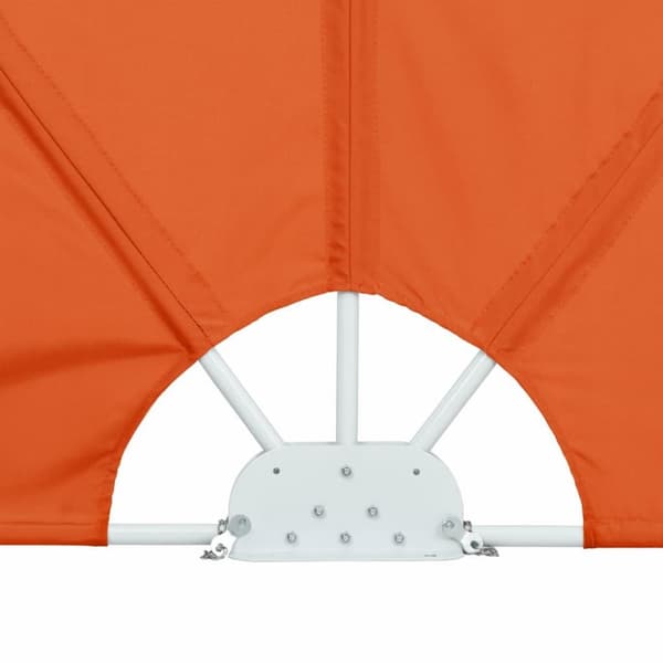 vidaXL Sammenleggbar sidemarkise for terrasse terrakotta 400x200 cm