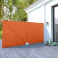 Miniatyrbilde 10 av 10: vidaXL Sammenleggbar sidemarkise for terrasse terrakotta 400x200 cm