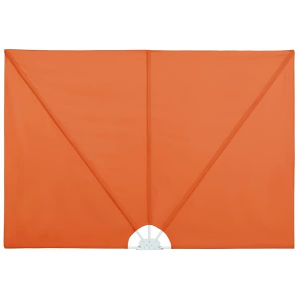 vidaXL Sammenleggbar sidemarkise for terrasse terrakotta 400x200 cm