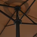 Miniatyrbilde 6 av 8: vidaXL Parasol med aluminiumsstang 460x270 cm gråbrun