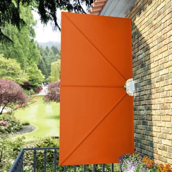 vidaXL Sidomarkis för terrass terrakotta 300x150 cm