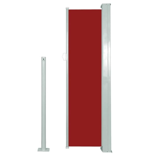 vidaXL Uttrekkbar sidemarkise 120 x 300 cm rød