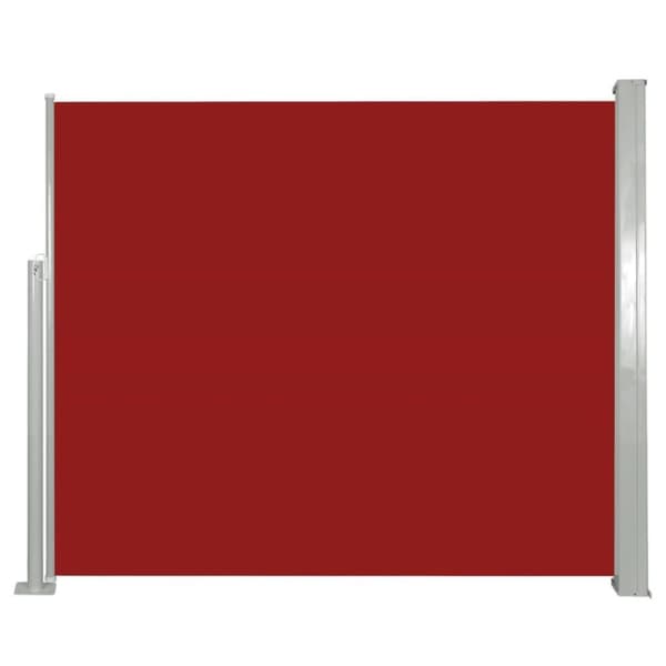 vidaXL Uttrekkbar sidemarkise 120 x 300 cm rød