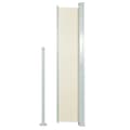 Miniatyrbilde 3 av 7: vidaXL Uttrekkbar sidemarkise 160 x 500 cm kremhvit