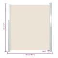 Miniatyrbilde 5 av 7: vidaXL Uttrekkbar sidemarkise 160 x 500 cm kremhvit