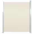 Miniatyrbilde 2 av 7: vidaXL Uttrekkbar sidemarkise 160 x 500 cm kremhvit