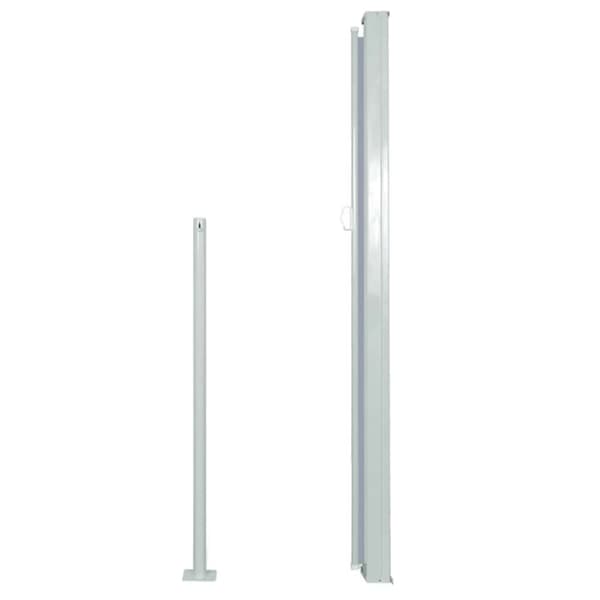 vidaXL Uttrekkbar sidemarkise 160 x 500 cm grå