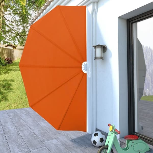 vidaXL Sidomarkis för terrass terrakotta 160 cm