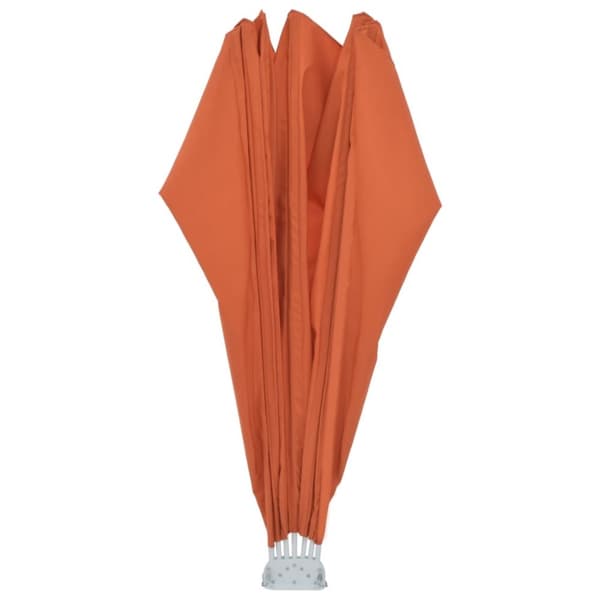 vidaXL Sidomarkis för terrass terrakotta 160 cm