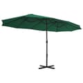 Miniatyrbilde 4 av 8: vidaXL Parasoll med aluminiumsstang 460x270 cm grønn