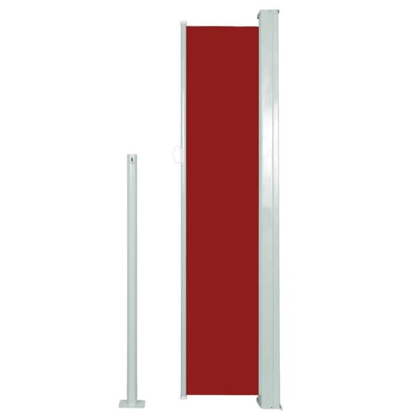 vidaXL Uttrekkbar sidemarkise 140 x 300 cm rød