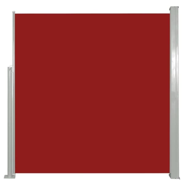 vidaXL Uttrekkbar sidemarkise 140 x 300 cm rød