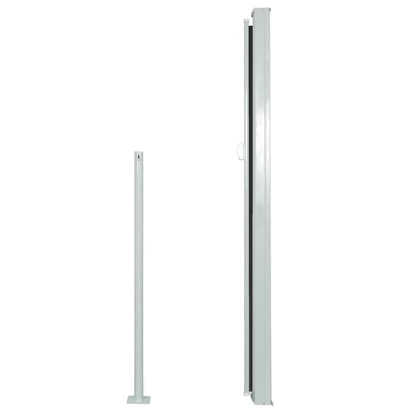vidaXL Uttrekkbar sidemarkise 160 x 500 cm svart