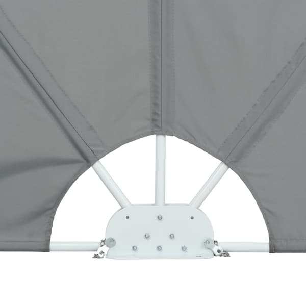vidaXL Sammenleggbar sidemarkise for terrasse grå 300x200 cm