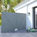 Miniatyrbilde 1 av 10: vidaXL Sammenleggbar sidemarkise for terrasse grå 300x200 cm