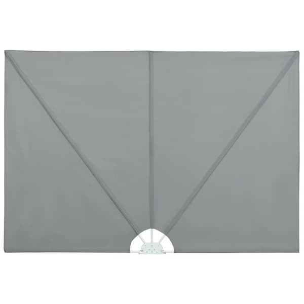 vidaXL Sammenleggbar sidemarkise for terrasse grå 300x200 cm