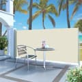Miniatyrbilde 2 av 6: vidaXL Uttrekkbar sidemarkise 140 x 300 cm kremhvit