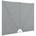 Miniatyrbilde 6 av 10: vidaXL Sammenleggbar sidemarkise for terrasse grå 300x150 cm