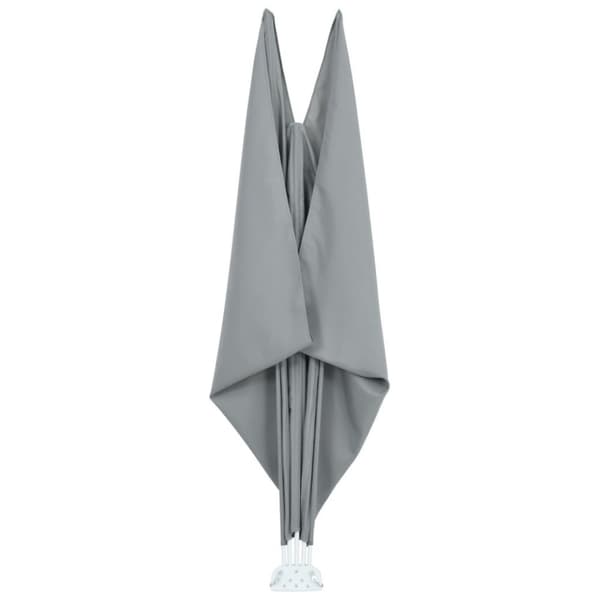 vidaXL Sammenleggbar sidemarkise for terrasse grå 300x150 cm