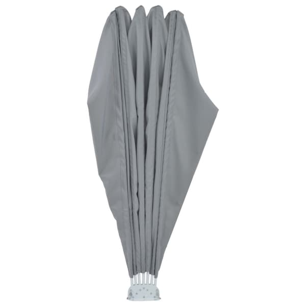 vidaXL Sammenleggbar sidemarkise for terrasse grå 160 cm
