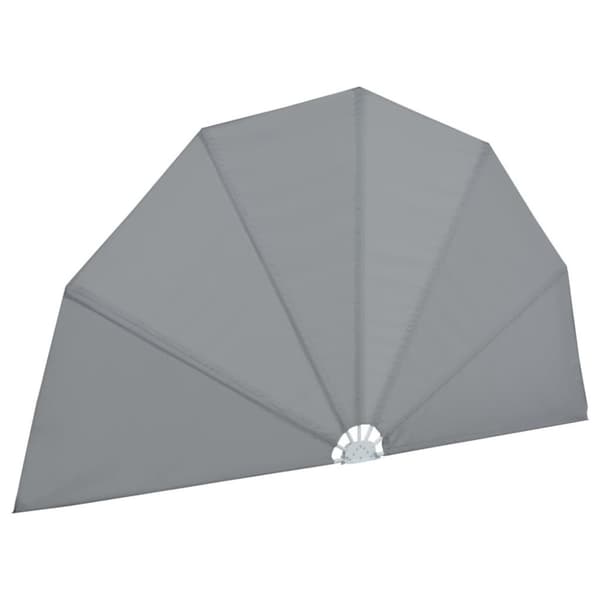 vidaXL Sammenleggbar sidemarkise for terrasse grå 160 cm