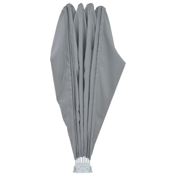 vidaXL Sammenleggbar sidemarkise for terrasse grå 160 cm