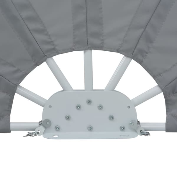 vidaXL Sammenleggbar sidemarkise for terrasse grå 160 cm