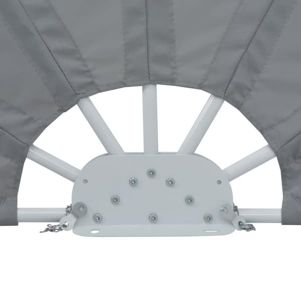 vidaXL Sammenleggbar sidemarkise for terrasse grå 160 cm