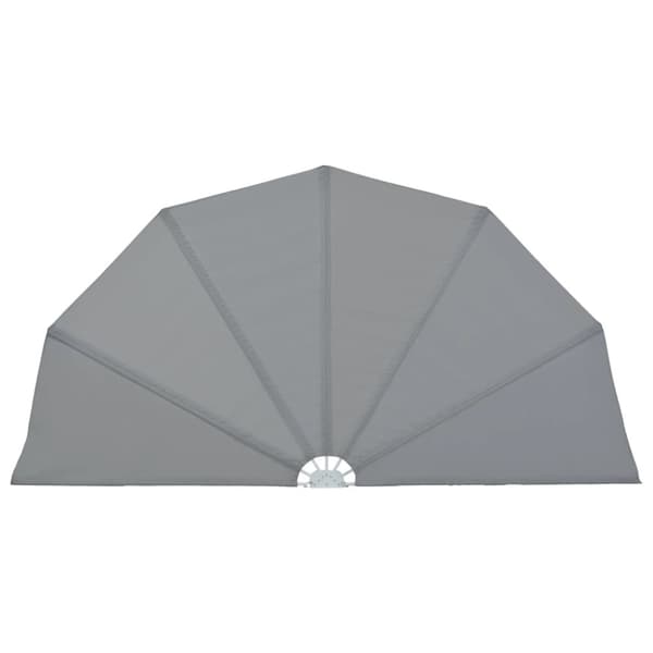 vidaXL Sammenleggbar sidemarkise for terrasse grå 160 cm