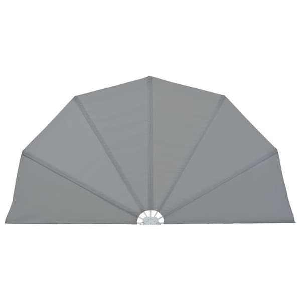 vidaXL Sammenleggbar sidemarkise for terrasse grå 160 cm