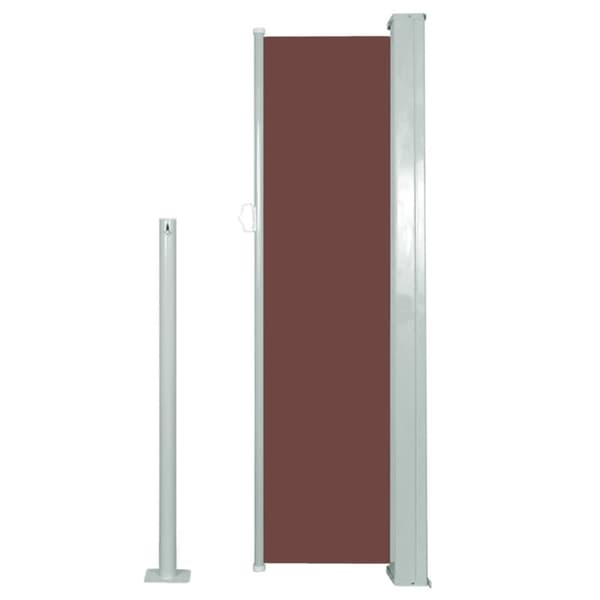 vidaXL Uttrekkbar sidemarkise 120 x 300 cm brun