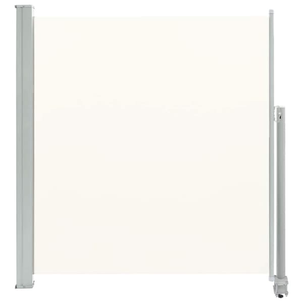 vidaXL sammenrullelig sidemarkise til terrassen 140 x 300 cm creme