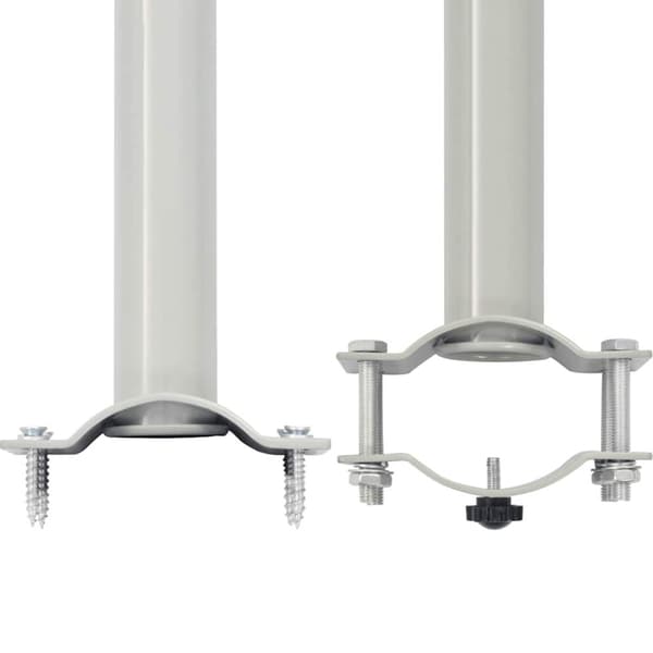 vidaXL Uttrekkbar sidemarkise 100x300 cm svart