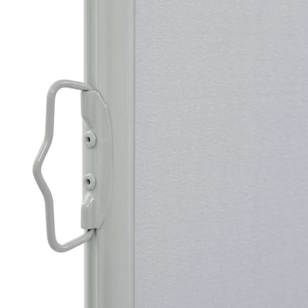 vidaXL Uttrekkbar sidemarkise 120 x 300 cm grå