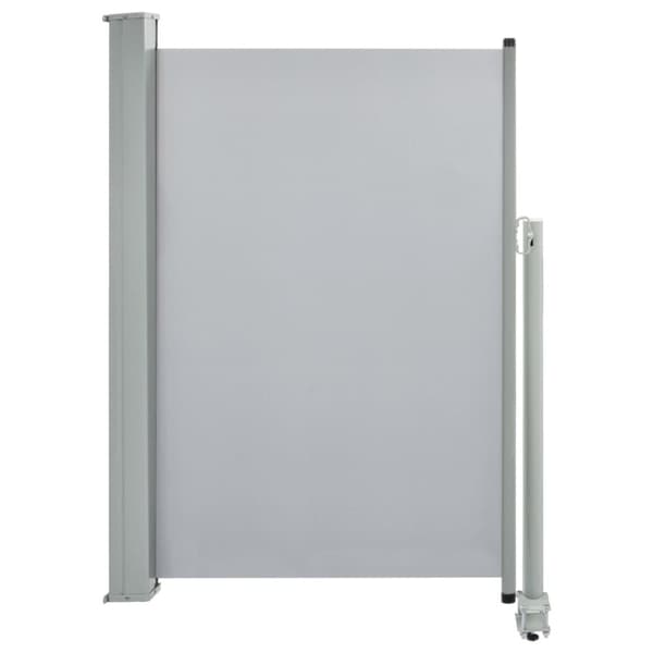 vidaXL Uttrekkbar sidemarkise 120 x 300 cm grå