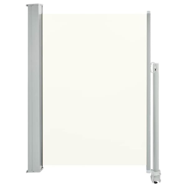 vidaXL Uttrekkbar sidemarkise 100 x 300 cm kremhvit