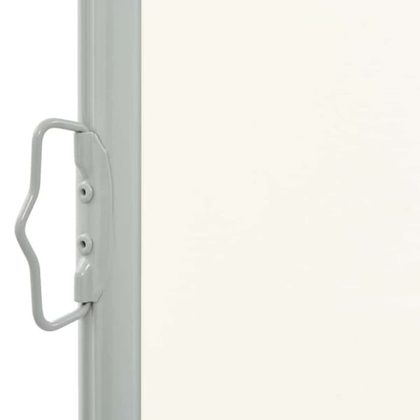 vidaXL Uttrekkbar sidemarkise 100 x 300 cm kremhvit