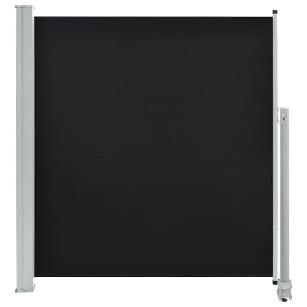 vidaXL Infällbar sidomarkis 140 x 300 cm svart
