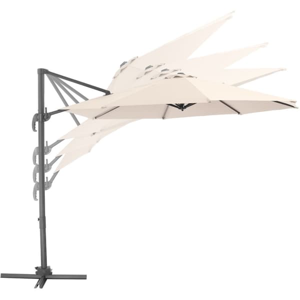 Parasol Daria med overtræk 300cm - beige