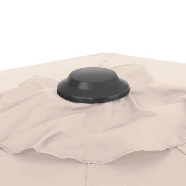 Parasoll Daria inkl. fotpedal och överskyddsdrag - beige